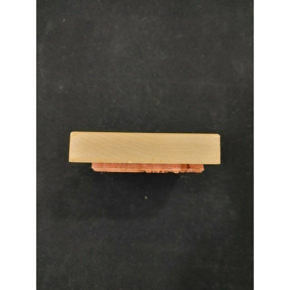 K-1332 Angel With harp Wood‎ Mounted Rubber Stamp 1994 PSX Measures 3.5 X 4.5 - Picture 6 of 6